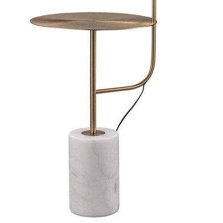 Lampa podłogowa ze stolikiem VINCENT złota 146 cm ST-7027F gold Step into Design