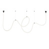 Lampa wisząca SNAKE LED wąż ledowy czarna 500 cm MD1021-5 black Step into Design