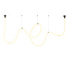 Lampa wisząca SNAKE LED wąż ledowy czarna 500 cm MD1021-5 black Step into Design