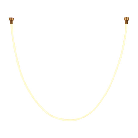 Lampa wisząca SNAKE LED 300 cm - elastyczny przewód LED, 3000K, złote uchwyty MD1021-3 gold Step into Design