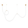 Lampa wisząca SNAKE LED 400 cm - elastyczny przewód LED, 3000K, złote uchwyty MD1021-4 gold Step into Design