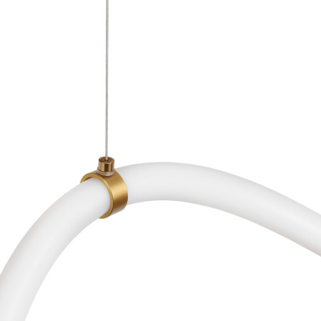 Lampa wisząca SNAKE LED 400 cm - elastyczny przewód LED, 3000K, złote uchwyty MD1021-4 gold Step into Design