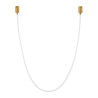 Lampa wisząca SNAKE LED 400 cm - elastyczny przewód LED, 3000K, złote uchwyty MD1021-4 gold Step into Design