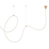 Lampa wisząca SNAKE LED wąż ledowy złota 500 cm MD1021-5 gold Step into Design