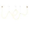 Lampa wisząca SNAKE LED wąż ledowy złota 500 cm MD1021-5 gold Step into Design
