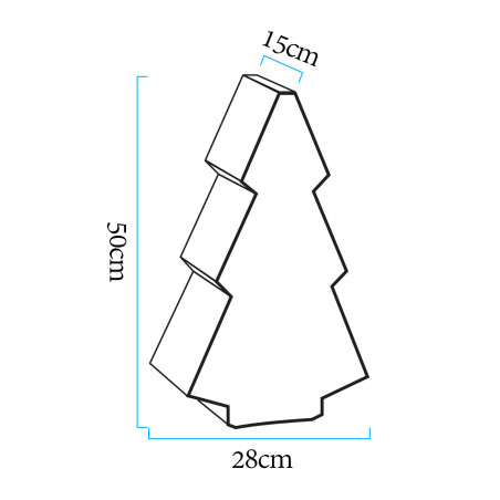 Lampa ogrodowa choinka X-MASS TREE S LED RGBW 16 kolorów 50 cm ES-CR020 Step into Design