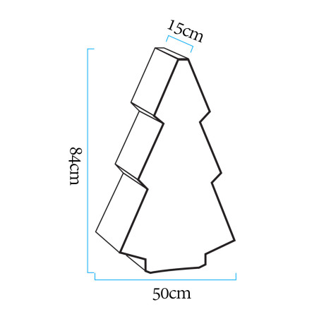 Lampa ogrodowa choinka X-MASS TREE M LED RGBW 16 kolorów 84 cm ES-CR021 Step into Design