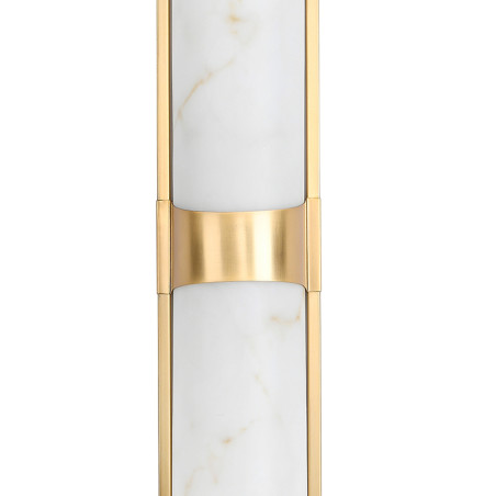 Lampa ścienna MURO LED 66 cm - biały alabaster, złote detale ST-3426-AGB-CE Step into Design