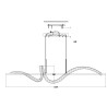Lampa wisząca RITZ LED złota 150 cm ST-MD2405161 Step into Design