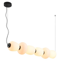 Lampa wisząca BRILLA-6 LED biało-czarna 125 cm ST-CP241210-6L BLACK WHITE Step into Design