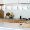 Lampa wisząca BRILLA-6 LED biało-czarna 125 cm ST-CP241210-6L BLACK WHITE Step into Design