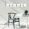 Lampa wisząca BRILLA-6 LED biało-czarna 125 cm ST-CP241210-6L BLACK WHITE Step into Design