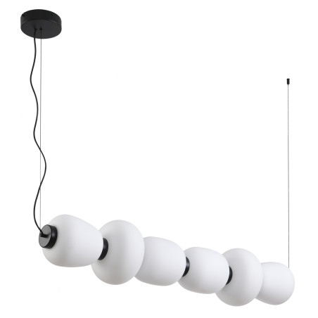 Lampa wisząca BRILLA-6 LED biało-czarna 125 cm ST-CP241210-6L BLACK WHITE Step into Design
