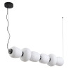 Lampa wisząca BRILLA-6 LED biało-czarna 125 cm ST-CP241210-6L BLACK WHITE Step into Design