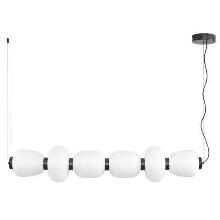 Lampa wisząca BRILLA-6 LED biało-czarna 125 cm ST-CP241210-6L BLACK WHITE Step into Design