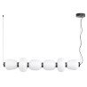 Lampa wisząca BRILLA-6 LED biało-czarna 125 cm ST-CP241210-6L BLACK WHITE Step into Design
