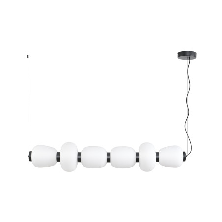 Lampa wisząca BRILLA-6 LED biało-czarna 125 cm ST-CP241210-6L BLACK WHITE Step into Design