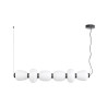 Lampa wisząca BRILLA-6 LED biało-czarna 125 cm ST-CP241210-6L BLACK WHITE Step into Design