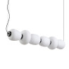 Lampa wisząca BRILLA-6 LED biało-czarna 125 cm ST-CP241210-6L BLACK WHITE Step into Design
