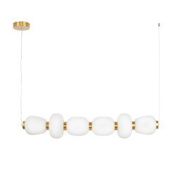 Lampa wisząca BRILLA-6 LED biało-złota 125 cm ST-CP241210-6L GOLD Step into Design