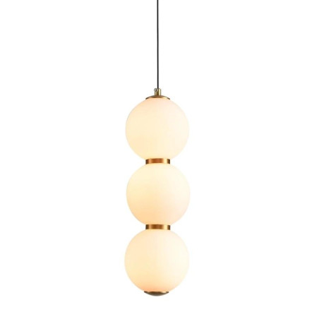 Lampa wisząca PERLA LED białe kule 12 cm ST-CP231222-3L gold Step into Design