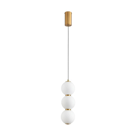 Lampa wisząca PERLA LED białe kule 12 cm ST-CP231222-3L gold Step into Design