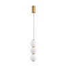 Lampa wisząca PERLA LED białe kule 12 cm ST-CP231222-3L gold Step into Design