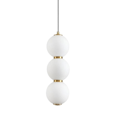 Lampa wisząca PERLA LED białe kule 12 cm ST-CP231222-3L gold Step into Design