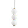 Lampa wisząca PERLA LED białe kule 12 cm ST-CP231222-3L gold Step into Design
