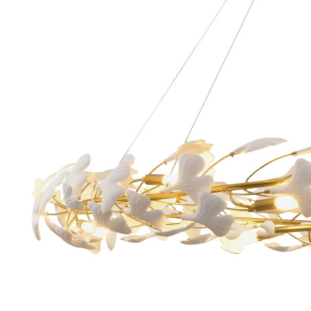 Lampa wisząca BOTANIKA złoto biała 150 cm XY080P-150 Step into Design