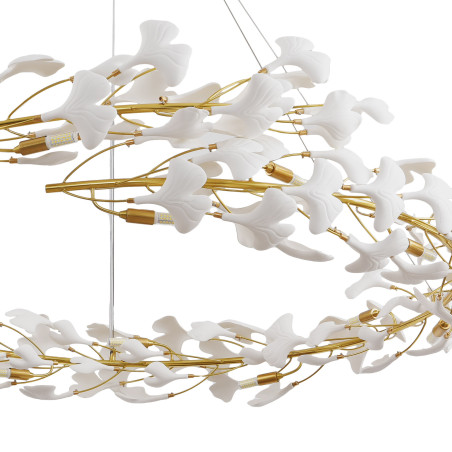 Lampa wisząca BOTANIKA złoto biała 150 cm XY080P-150 Step into Design