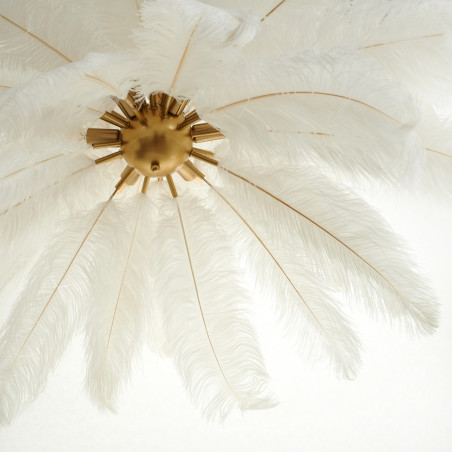 Lampa wisząca EMU pióra białe 100 cm ST-DN127 white Step into Design