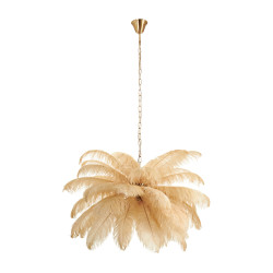 Lampa wisząca EMU pióra beżowe 100 cm ST-DN127 beige Step into Design
