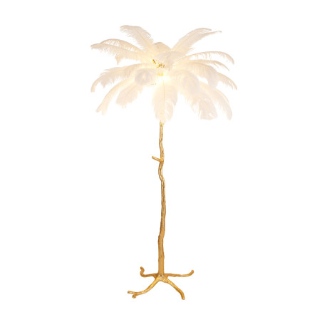 Lampa podłogowa EMU pióra białe 170 cm ST-DN127-F white Step into Design