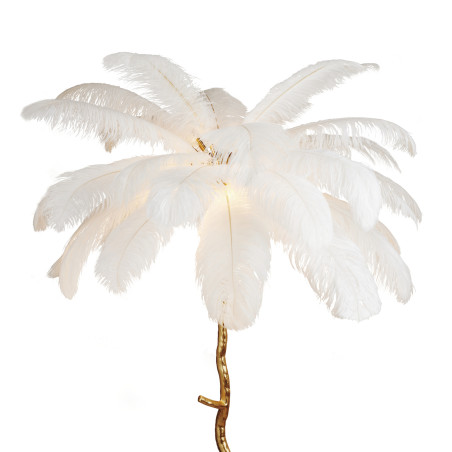 Lampa podłogowa EMU pióra białe 170 cm ST-DN127-F white Step into Design