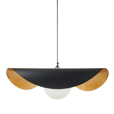 Lampa wisząca ENZO czarno złota kula 40 cm ST-F22020601-D40 black Step into Design