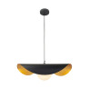 Lampa wisząca ENZO czarno złota kula 40 cm ST-F22020601-D40 black Step into Design