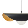 Lampa wisząca ENZO czarno złota kula 40 cm ST-F22020601-D40 black Step into Design