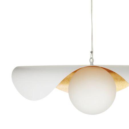 Lampa wisząca ENZO biało złota 40 cm ST- F22020601-D40 white Step into Design