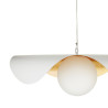 Lampa wisząca ENZO biało złota 40 cm ST- F22020601-D40 white Step into Design