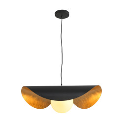 Lampa wisząca ENZO czarno złota kula 60 cm ST-F22020601-D60 black Step into Design