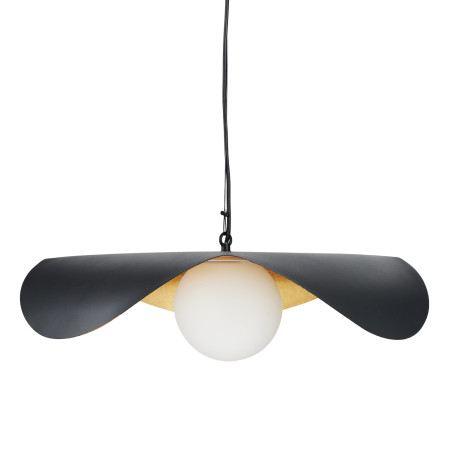 Lampa wisząca ENZO czarno złota kula 60 cm ST-F22020601-D60 black Step into Design