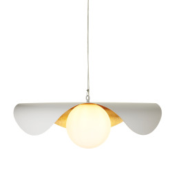 Lampa wisząca ENZO biało złota 80 cm ST-F22020601-D80 white Step into Design