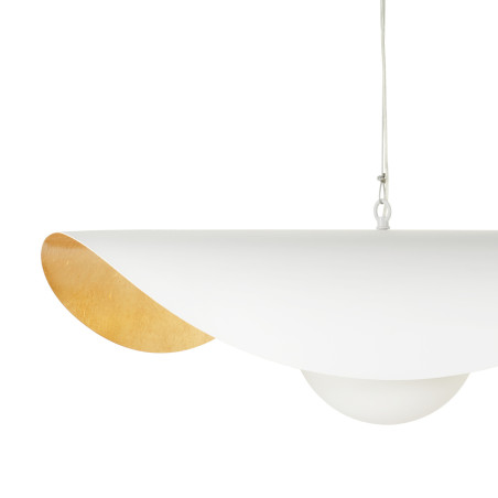 Lampa wisząca ENZO biało złota 80 cm ST-F22020601-D80 white Step into Design