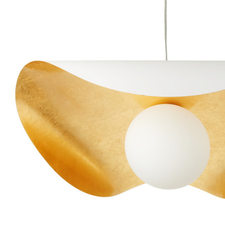 Lampa wisząca ENZO biało złota 80 cm ST-F22020601-D80 white Step into Design