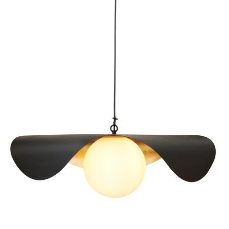Lampa wisząca ENZO czarno złota 80 cm ST-F22020601-D80 black Step into Design