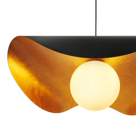 Lampa wisząca ENZO czarno złota 80 cm ST-F22020601-D80 black Step into Design