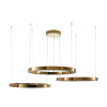 Lampa wisząca CIRCLE 40+60+80 LED złoty połysk na 1 podsufitce DN924-40+60+80 gold Step into Design