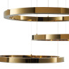 Lampa wisząca CIRCLE 40+60+80 LED złoty połysk na 1 podsufitce DN924-40+60+80 gold Step into Design