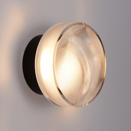 Lampa ścienna CARMELLO LED transparentna czarna 13,5 cm ST-DL-8535 black Step into Design